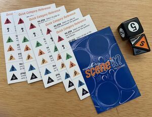 Scene It? 2004 Replacement Parts Movie Edition Board Game Dice 6 category cards
